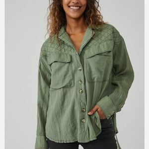 We the Free (Free People)
Silver Lining Quilted Shirt Size S